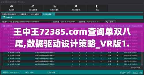 王中王72385.cσm查询单双八尾,数据驱动设计策略_VR版1.268