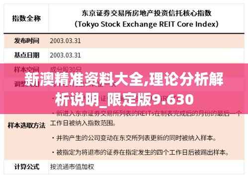 新澳精准资料大全,理论分析解析说明_限定版9.630