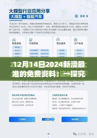 12月14日2024新澳最准的免费资料:一探究竟,市场情报免费享