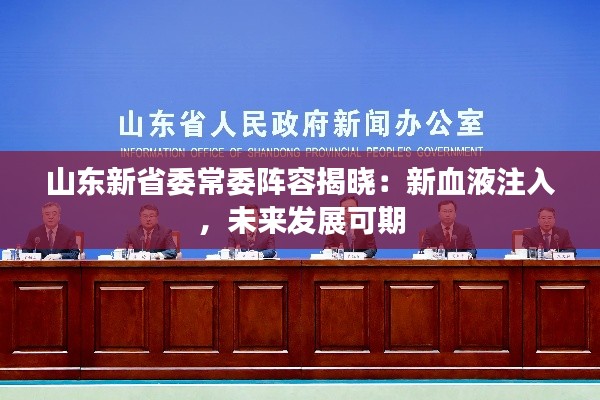 山东新省委常委阵容揭晓:新血液注入,未来发展可期