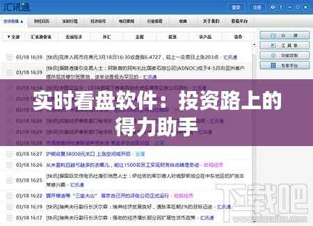 实时看盘软件：投资路上的得力助手