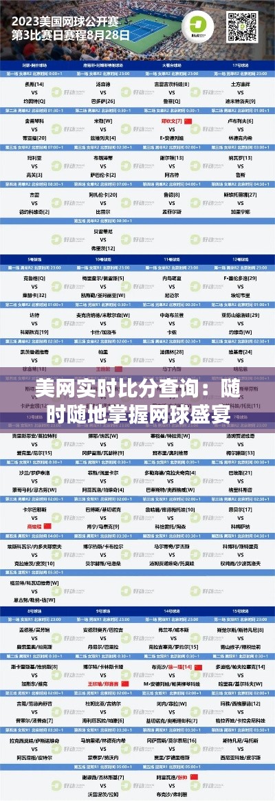 美网实时比分查询：随时随地掌握网球盛宴