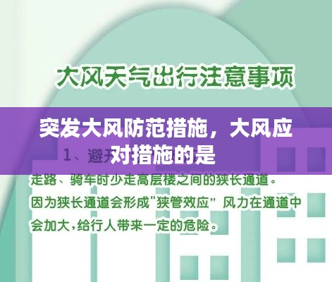 突发大风防范措施,大风应对措施的是
