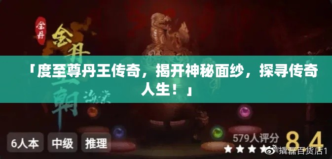 「度至尊丹王传奇,揭开神秘面纱,探寻传奇人生!」