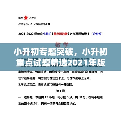小升初专题突破，小升初重点试题精选2021年版 