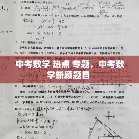 中考数学 热点 专题,中考数学新颖题目